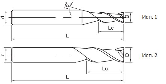 Эскиз: SH160-S2-20045 Фреза монолитная твердосплавная Gesac