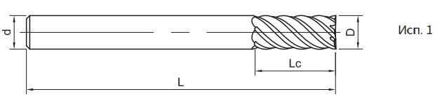 Эскиз: SH260-SH6-20-150-H Фреза монолитная твердосплавная Gesac