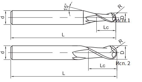 Эскиз: SH360-B2-20-30-K Фреза монолитная твердосплавная Gesac