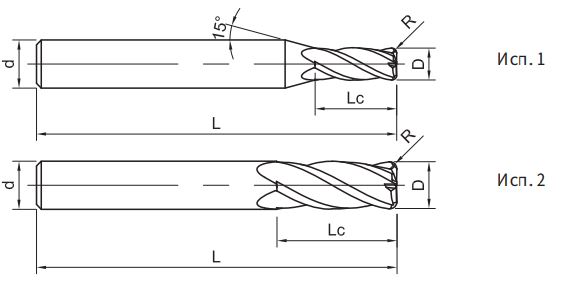 Эскиз: ST210-R4-10030 Фреза монолитная твердосплавная Gesac