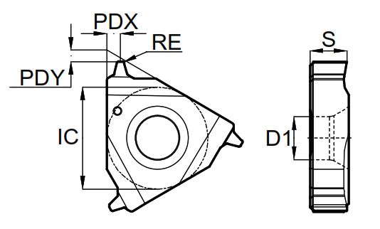 Эскиз: 16ER3.0TR-GM3225 Пластина резьбовая Gesac