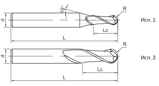 Эскиз: US200-B2-03006 Фреза монолитная твердосплавная Gesac