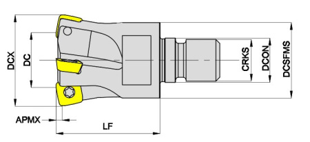 MKT113-032R02M16-SO12 Корпус фрезы Gesac