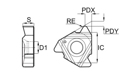 22IR4API502-GM3215 Пластина резьбовая Gesac