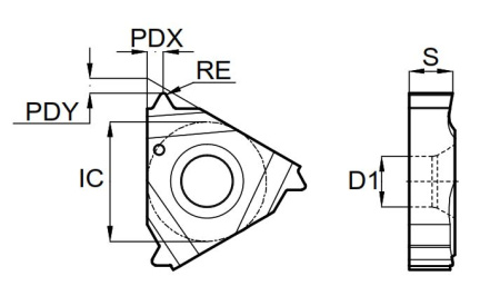 16ER2.00MJ-GM3225 Пластина резьбовая Gesac