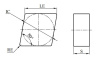 CNGN120408-4-BHN125S Пластина токарная Gesac