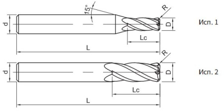 SP210-R4-10005 Фреза монолитная твердосплавная Gesac