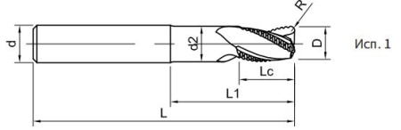 SA210-WR-25020B Фреза монолитная твердосплавная Gesac