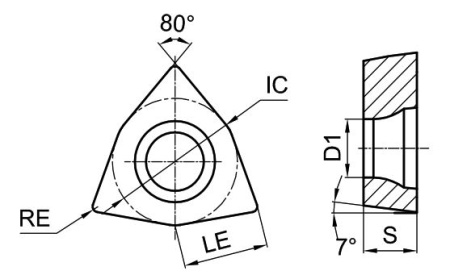 WCMT06T308-GP-GP1115 Токарная пластина для точения Gesac