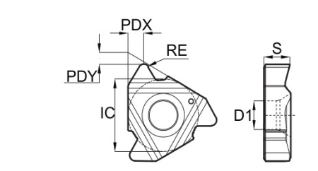22ER4API382-GM3215 Пластина резьбовая Gesac