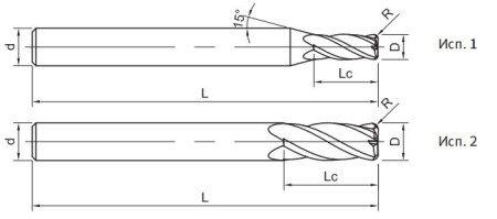 SS600-RH4-12030A Фреза монолитная твердосплавная Gesac