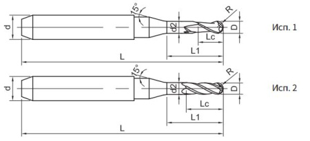 SM200-AR2-1.5-10-50-d6 Фреза монолитная твердосплавная Gesac