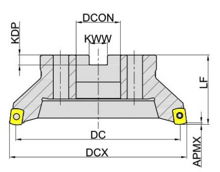 MKF115-160R10C40-LN15 Корпус фрезы Gesac