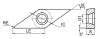 VBMT110304-MM-GPT6120 Токарная пластина для точения Gesac