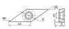 VCGX160408-AL-GN9120 Токарная пластина для точения Gesac