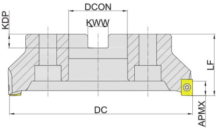 MEC190-200R14C60-AN16 Корпус фрезы Gesac