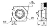 CCGW09T308M-2-BHC125P Пластина токарная Gesac