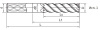 SA300-SF-IC-SN4-200A2 Фреза монолитная твердосплавная Gesac