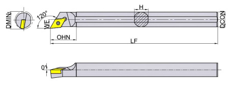 S10K-SDXCR07 Державка Расточная Gesac