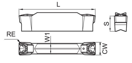 GZD3002-FG-GS3125 Пластина отрезная Gesac
