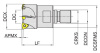 MKA110-032R04M16-UD08 Корпус фрезы Gesac
