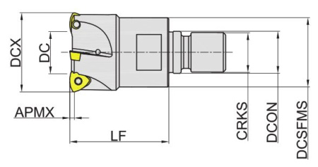 MKA110-032R04M16-UD08 Корпус фрезы Gesac