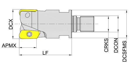 MEH190-040R03M16-XD19 Корпус фрезы Gesac