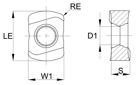LNMX151106-GM-GPM7120 Пластина фрезерная Gesac