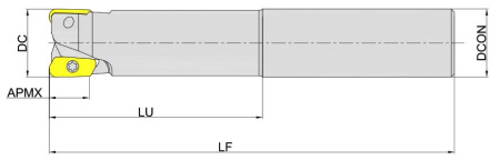 MEH190-032R03P32-XD19 Корпус фрезы Gesac