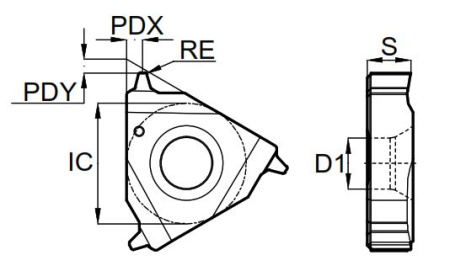 16ER1.5TR-GM3225 Пластина резьбовая Gesac