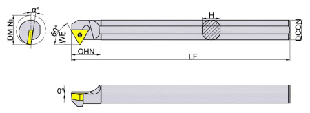 S16Q-STWCR11 Державка Расточная Gesac