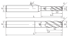 UP300-CN4-08020-HA Фреза монолитная твердосплавная Gesac