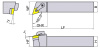 MDQNL2525M1504 Державка Токарная для точения Gesac