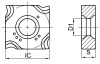 SNEX1203-GMA-KA4230 Фрезерная сменная пластина Gesac