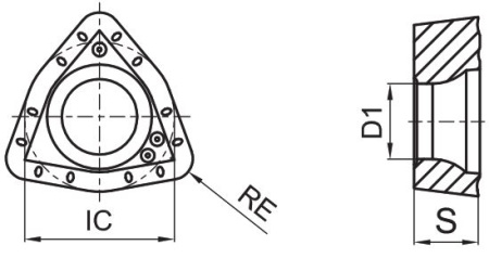WCMT040208-DU-GA4230 Пластина фрезерная Gesac