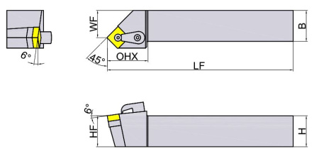 MSSNR3232P12 Державка Токарная для точения Gesac