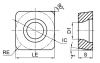SCMT09T308-GP-GP1225 Токарная пластина для точения Gesac