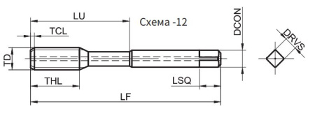T118-FDC-300350C-6HX Метчик Gesac