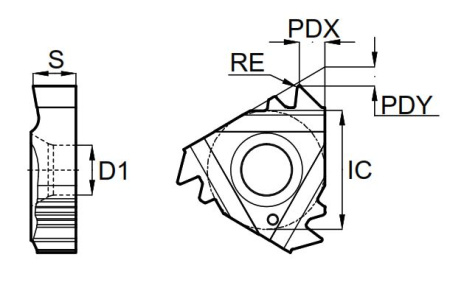16IR12ABUT-GM3225 Пластина резьбовая Gesac