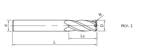 SN200-RH4-16040 Фреза монолитная твердосплавная Gesac