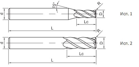 SH360-R4-4-0.2-K Фреза монолитная твердосплавная Gesac