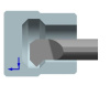 GMT-CR40R20L10 Минирезец твердосплавный Для снятия фаски Gesac