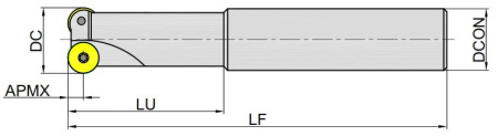 MPS100-032R04P32-RP10-DB Корпус фрезы Gesac