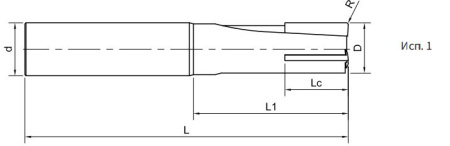 DNM100-RS3-16020 Фреза монолитная твердосплавная Gesac