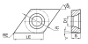 DCMT11T308-GP-GP1225 Токарная пластина для точения Gesac