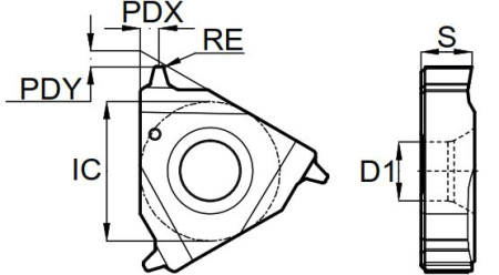 22ER5ACME-GM3225 Пластина резьбовая Gesac