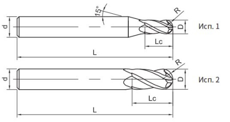 SH160-B4-16026 Фреза монолитная твердосплавная Gesac