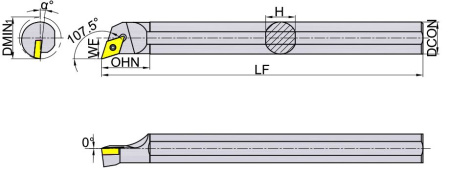 S16Q-SDQCR07 Державка Расточная Gesac