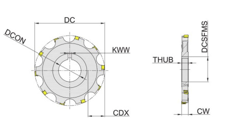 MSA110-125R10K40-CN07 Корпус фрезы Gesac