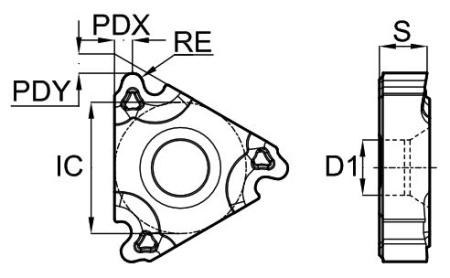 22ER4RD-GM3215 Пластина резьбовая Gesac